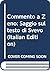 Commento a Zeno: Saggio sul testo di Svevo (Italian Edition)