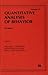 Foraging: Quantitative Analyses of Behavior, Volume Vi