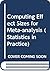 Computing Effect Sizes for Meta-analysis (Statistics in Practice)
