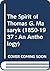 The Spirit of Thomas G. Masaryk (1850-1937 : An Anthology)