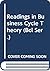 Readings in Business Cycle Theory (Bcl Ser.)