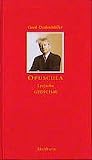 Opuscula Lyrische Gedichte Opuscula Lyrische Gedichte