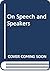 On speech communication;: A...