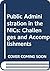 Public Administration in the NICs: Challenges and Accomplishments