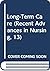 Long-Term Care (Recent Advances in Nursing, 13)