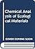 Chemical analysis of ecological materials