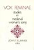 Vox Feminae: Studies in Medieval Woman's Songs (Studies in Medieval and Early Modern Culture)
