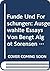 Funde Und Forschungen: Ausgewahlte Essays Von Bengt Algot Sorensen (Odense University Studies in Literature)
