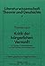 Kritik der bürgerlichen Vernunft: Zu Sartres «Critique littéraire» und der Funktion des Intellektuellen (Literaturwissenschaft) (German Edition)