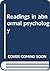 Readings in abnormal psycho...