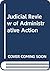 Judicial Review of Administrative Action