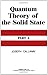 Quantum theory of the solid state