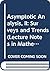 Asymptotic Analysis, II: Surveys and Trends (Lecture Notes in Mathematics)