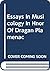 Essays In Musicology In Hnor Of Dragan Plamenac by Gustave Reese