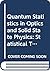 Quantum Statistics in Optics and Solid State Physics by R. Graham