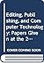 Editing, Publishing, and Computer Technology by Sharon Butler