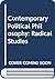 Contemporary Political Philosophy: Radical Studies