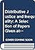 Distributive Justice and Inequality: A Selection of Papers Given at a Conference