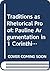 Traditions as Rhetorical Proof: Pauline Argumentation in 1 Corinthians (Coniectanea Biblica. New Testament Series)
