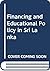 Financing and educational p...