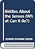 Riddles About the Senses (What Can It Be?)