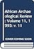 African Archaeological Review by David W. Phillipson