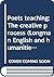 Poets Teaching: The Creative Process (English and Humanities Series)