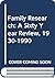 Family Research: A Sixty Year Review, 1930-1990, Vol. 2