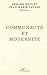 Communauté et modernité