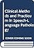 Clinical Methods and Practicum in Speech-Language Pathology