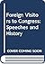 Foreign Visitors to Congress: Speeches and History