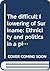 The difficult flowering of Suriname: Ethnicity and politics in a plural society