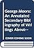 George Moore: An Annotated Secondary Bibliography of Writings About Him (Ams Studies in Modern Literature)