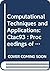 Computational Techniques and Applications: Ctac93 : Proceedings of the Sixth Biennial Conference on Computational Techniques and Applications Held A
