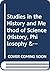 Studies in the History and ...