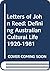 Letters of John Reed: Defining Australian cultural life 1920-1981
