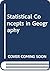 Statistical concepts in geography