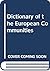 A dictionary of the Europea...