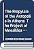 The Propylaia of the Acropolis in Athens: The Project of Mnesikles (Publications of the Netherlands Institute at Athens)