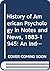 History of American Psychol...