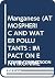 Manganese (Atmospheric and Water Pollutants : Impact on Environmental Quality & Health