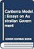 The Canberra model: Essays ...