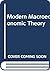 Modern Macroeconomic Theory by Jean-Paul Fitoussi