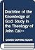 Calvin's Doctrine of the Knowledge of God