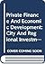Private Finance And Economic Development: City And Regional Investment