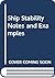 Ship Stability Notes and Examples