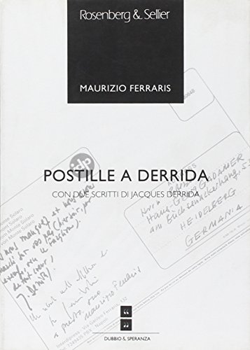 Postille a Derrida (Ermeneutica) (Italian Edition)