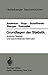 Grundlagen der Statistik: Amtliche Statistik und beschreibende Methoden (Heidelberger Taschenbücher) (German Edition)