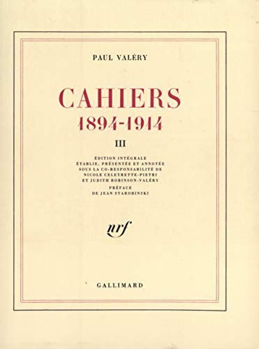 Cahiers 3, 1894-1914 (Paperback)