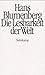 Die Lesbarkeit der Welt (German Edition)